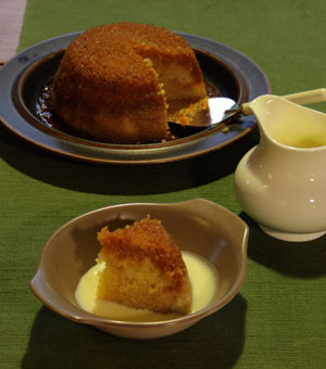 Golden Syrup Steamed Pudding